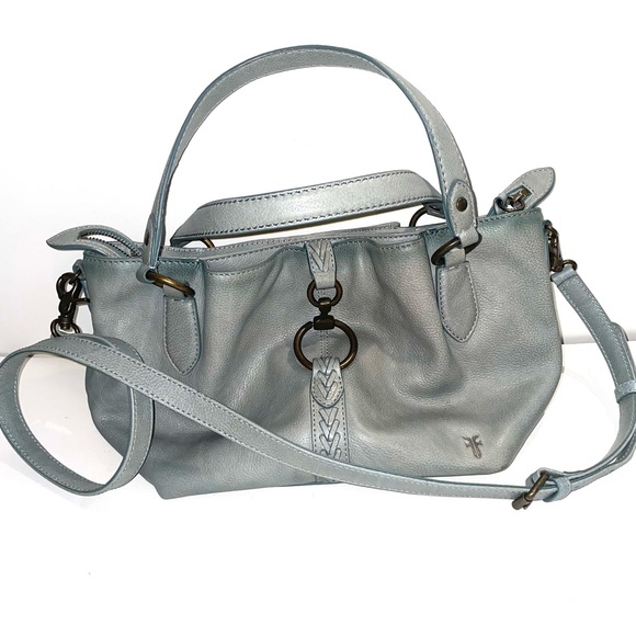 FRYE light blue leather bag. NWOT. Retails $449! - Picture 1 of 8